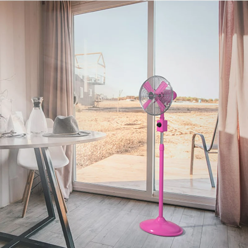 

Винтажный напольный вентилятор, металлическая Вибрирующая головка, высокий объем воздуха, вертикальный ретро-вентилятор для гостиной, кухни, ностальгические электрические вентиляторы, 12 дюймов