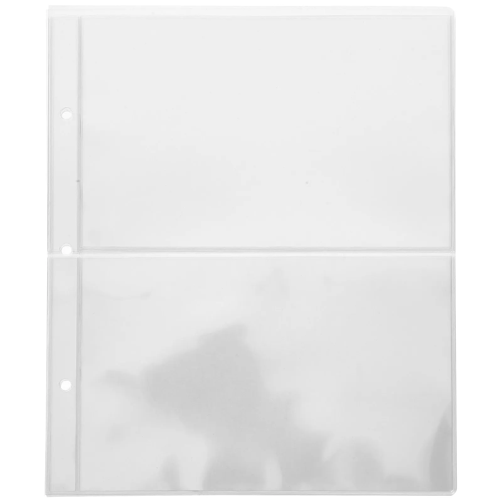 투명 PVC 지폐 수집용 앨범 페이지, 휴대용 지폐 보관 시트, 모서리가 둥근 투명 보호 시트