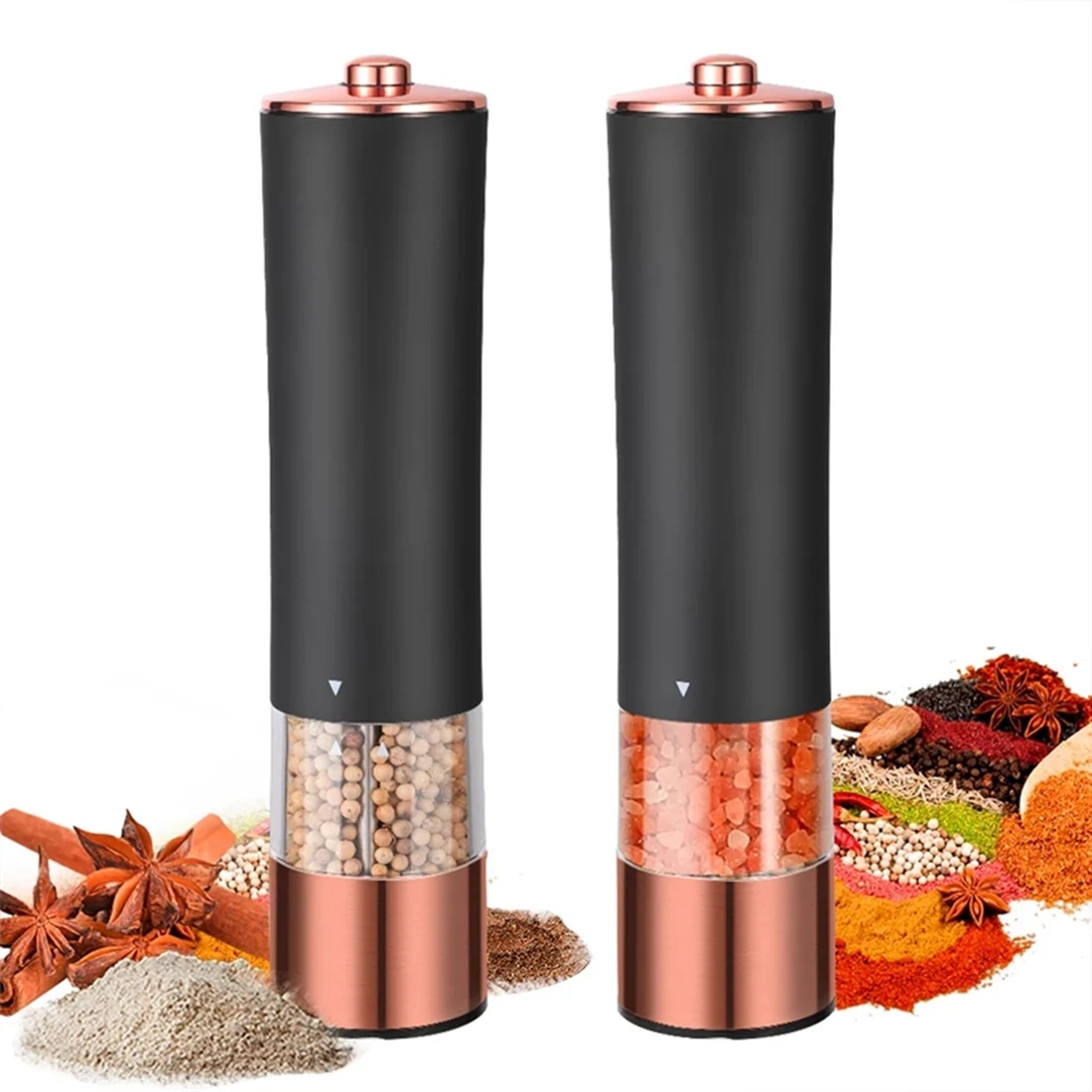 Salt Pepper Electric Rechargeable Grinders  Automatic Salt Pepper Grinder  - 1/2pcs - Aliexpress