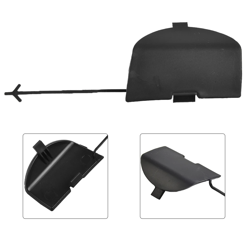 

Car Front Tow Hook Eye Cover Left Right Bumper Towing Cap Black For FIAT 500 500C (312) 2007.03-2015.08 Towing Eye Cover Cap