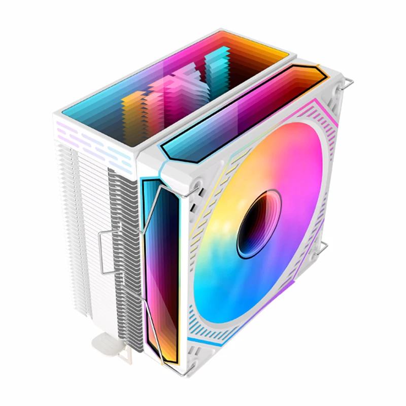 CPU Air Cooler 4 6 Heat Pipe PC Radiator Cooling ARGB PWM 12cm Fan For 1851/1700/1200/115X/AM5/AM4/2011/X79/X99