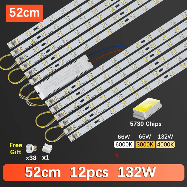 52cm 12pcs 132W