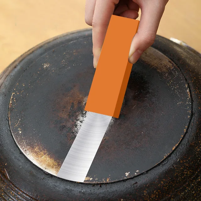 Gomme à calcaire facile en caoutchouc, outils de nettoyage de cuisine domestique, brosse antirouille pour toilettes, salle de bains, dissolvant de rouille en verre, 1 pièce 4