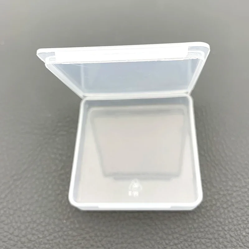 4.4*4.4*0.6cm Transparent Plastic Box Mini Small PP Storage Component Boxs Collection Packaging Plastic Jewelry watch parts Box