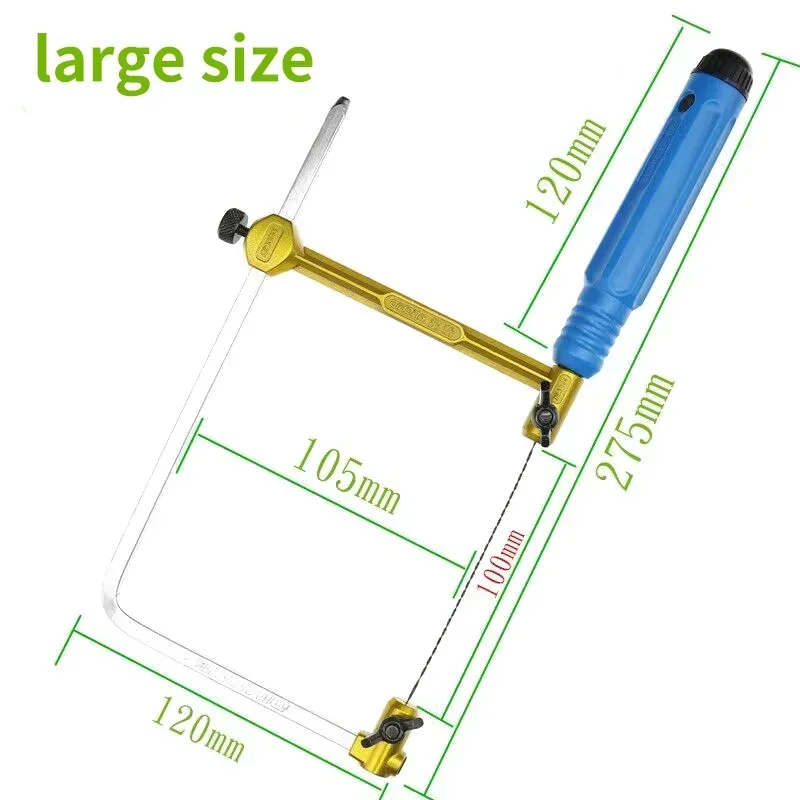 Mini U-Shape Adjustable Hand Saw Multi-Function Creative Stainless Steel Saw Handmade Small Jewelry Woodworking Hand Tools