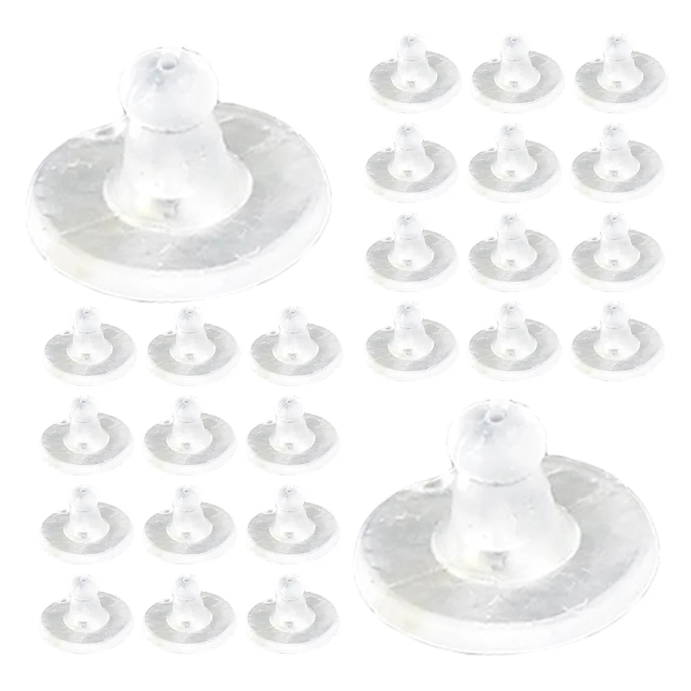 

Silicone Earplugs Earring Backs for Heavy Accessory Stoppers Replacement Small Secure Studs Lifters Clear Earrings