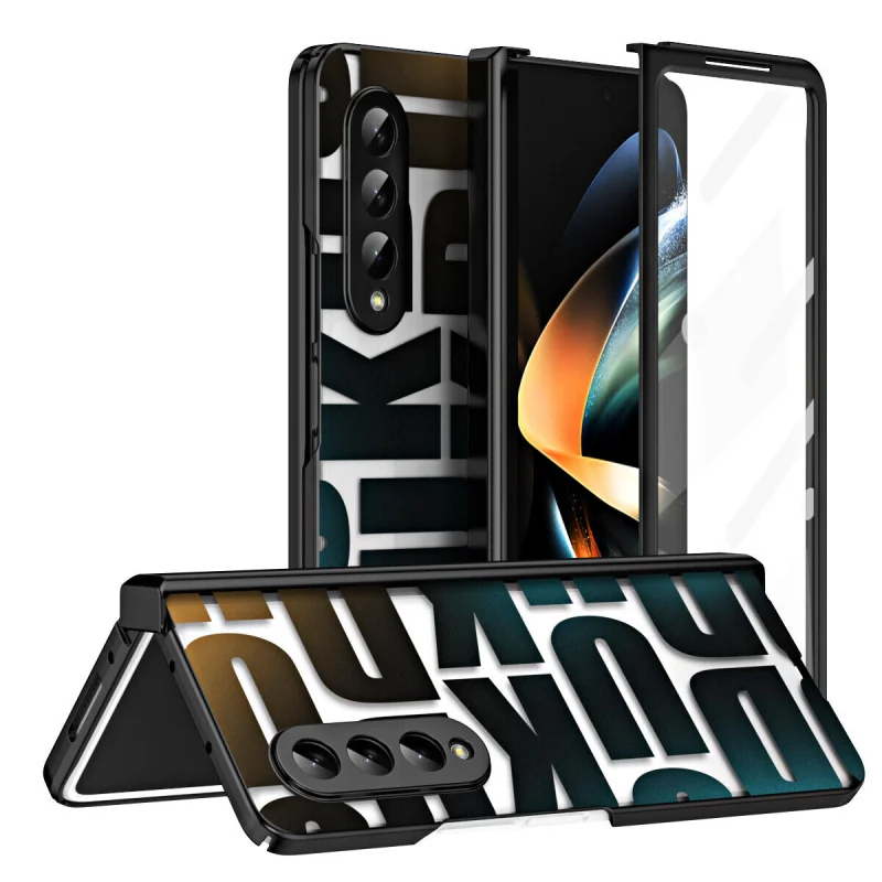 Роскошный защитный чехол для телефона с покрытием петлей для Samsung Galaxy Z Fold 5 Fold4 Fold3 Fold2