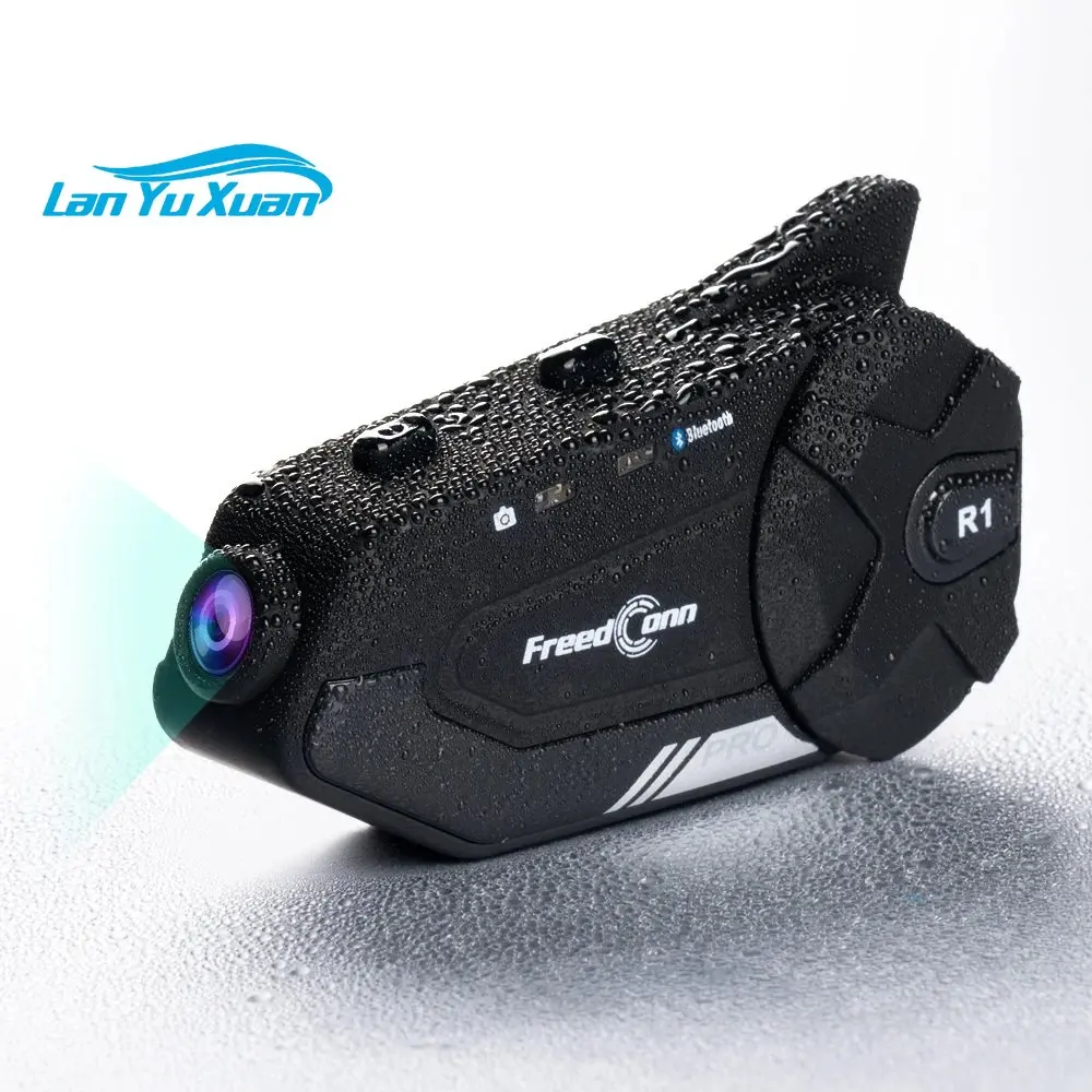 

Freedconn R1 Pro BT Motorcycle Intercom Helmet Headset 6 users Group Speaker Headphone WiFi Connection with FM radio