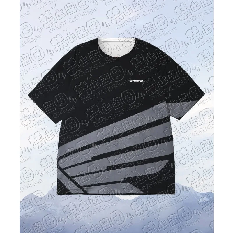 남성 및 여성 혼다 오토바이 남성 티셔츠 레이싱 스타일 캐주얼웨어 여름 고품질..