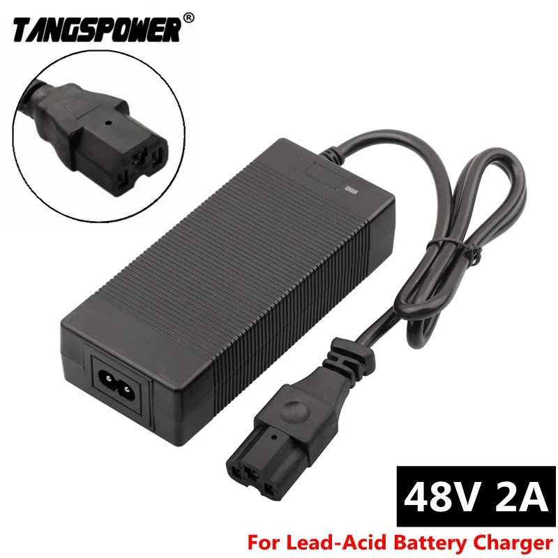 48V 2A Lead-acid Battery Charger for Electric Bike Scooters Motorcycle  57.6V Lead acid Battery Charger with PC IEC connector