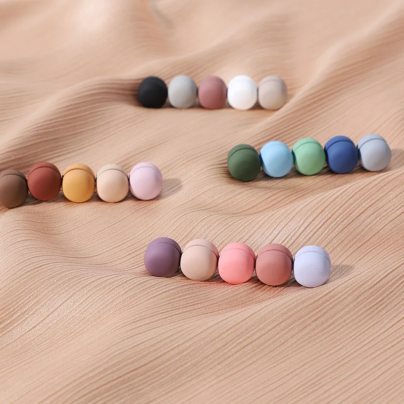 WLP Macaron Safe Hijabs Brooch No Hole Pins Strong Metal Plating Magnetic Women Muslim Hijabs Scarf Magnet Clips Accessories