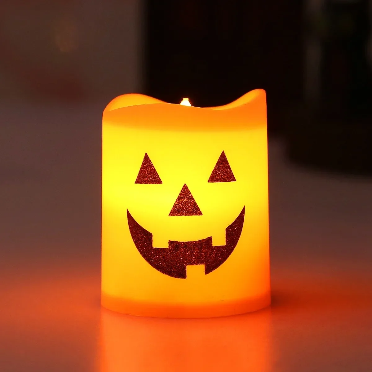 24pcs Electronic Candle Safe Flameless Battery Operated LED Tealight Candles Halloween Atmosphere Lights