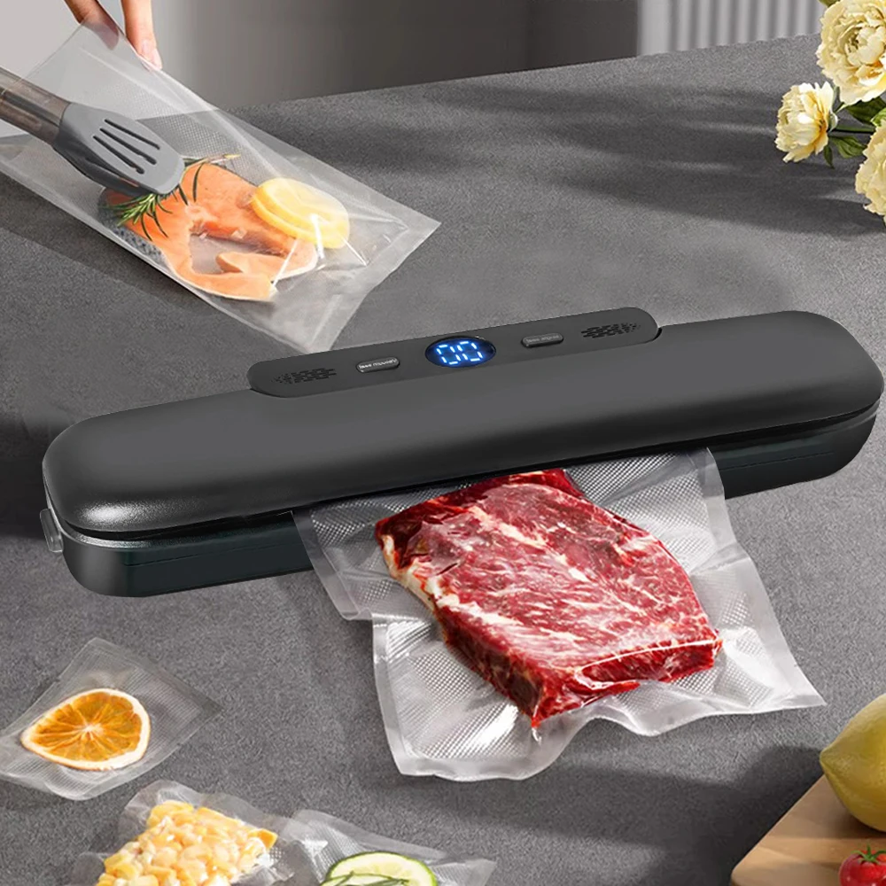 220V/110V Kitchen Vacuum Food Sealer Automatic Commercial Household Food  Vacuum Sealer Packaging Machine with Bags for Choosing - AliExpress