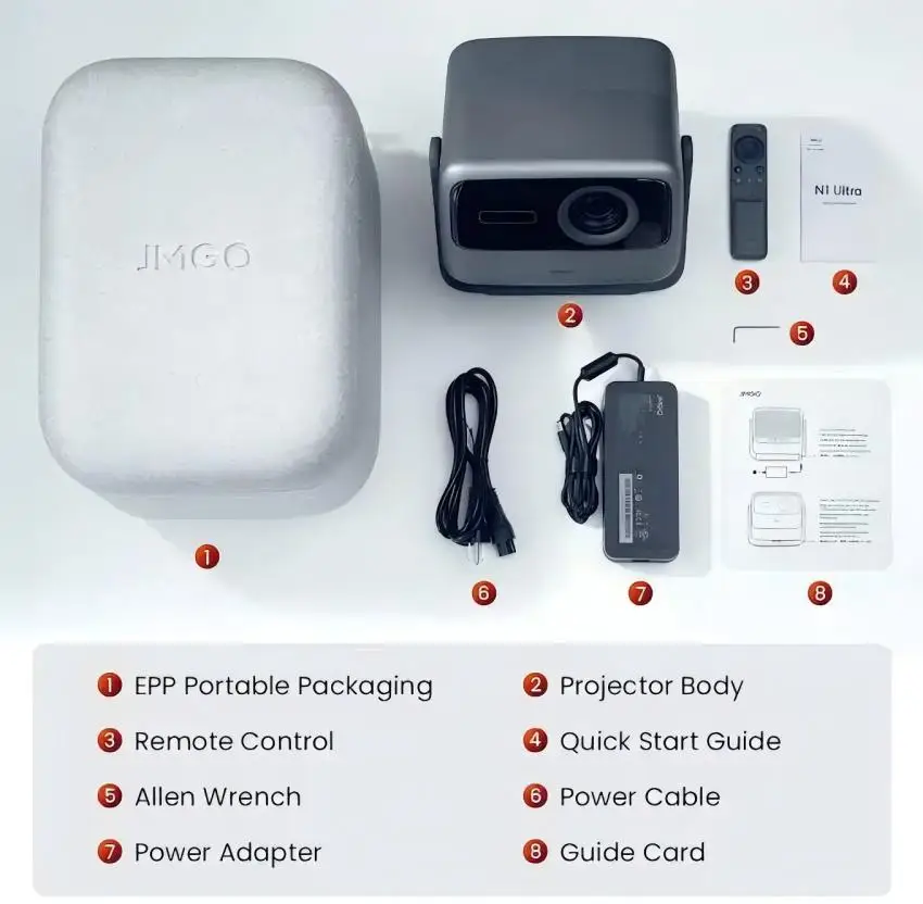 JMGO N1 Ultra 4K美品プロジェクター海外バージョン 2025 Jmgo 4k Triple Color Laser Gimbal Projector 4000 Ansi