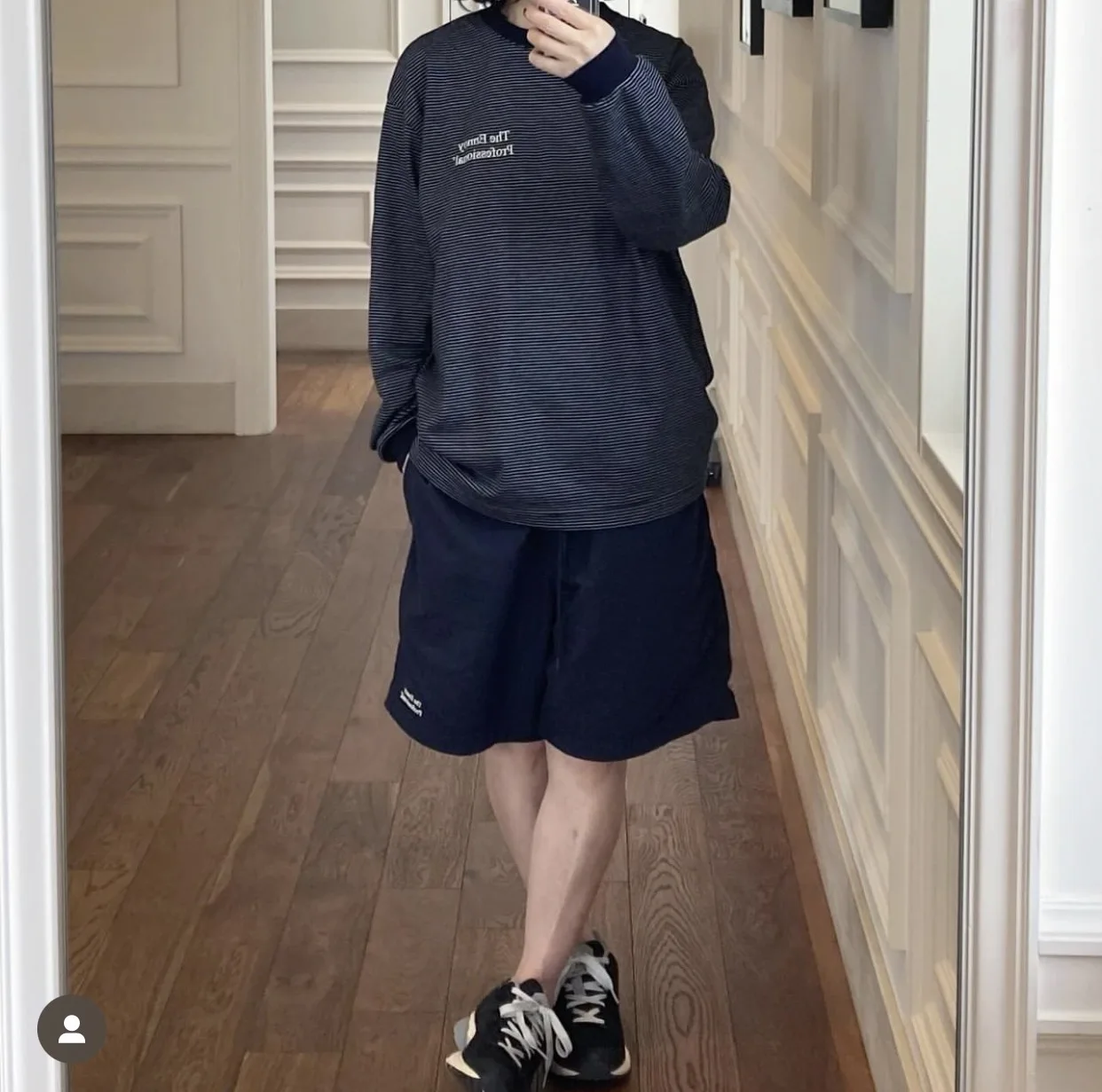 THE ENNOY PROFESSIONAL BORDER TEE LS Japanese striped long-sleeved 