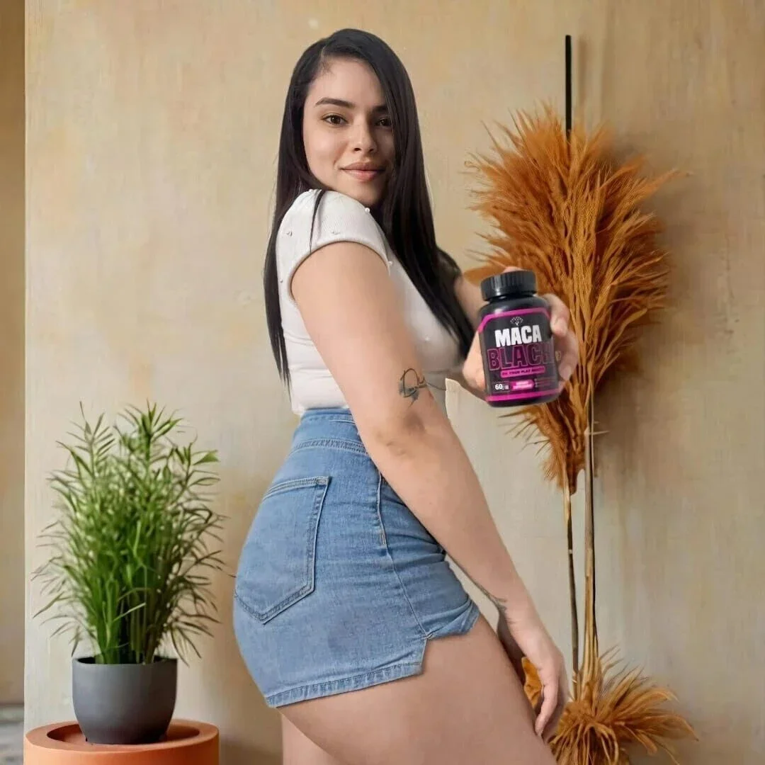 Black Maca Root Supplement for Women - CurvyFruit Huge Booty Growth - Highest Potency - 60 Capsules - 30 Day Supply