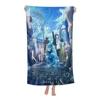 Anime Idol Cartoon Singer M-Miku Bath Towel Microfiber Soft Water Absorbing Breathable For Girl Kids Decorative Beach Towel 5