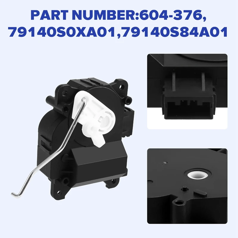 ABUN-Warm Air Blower Motor Air Conditioning Servo Motor Throttle Actuators 604-376, 79140S0XA01, 79140S84A01 For Honda 7-Pin