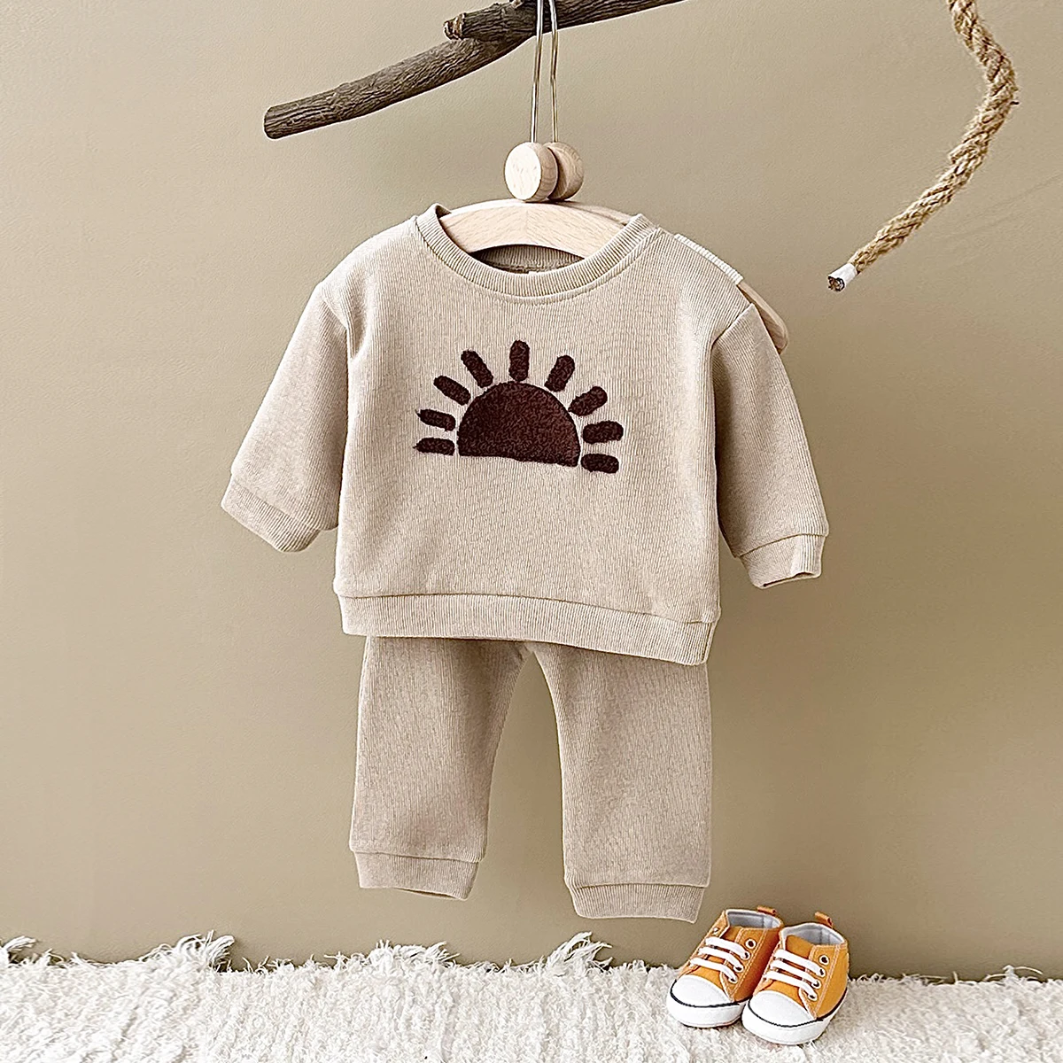 Kids Clothes Set Spring Autumn Baby Boy Girls Cotton Long-Sleeved Sweatshirts + Pants Infant Baby Suit Outfits kids clothes set