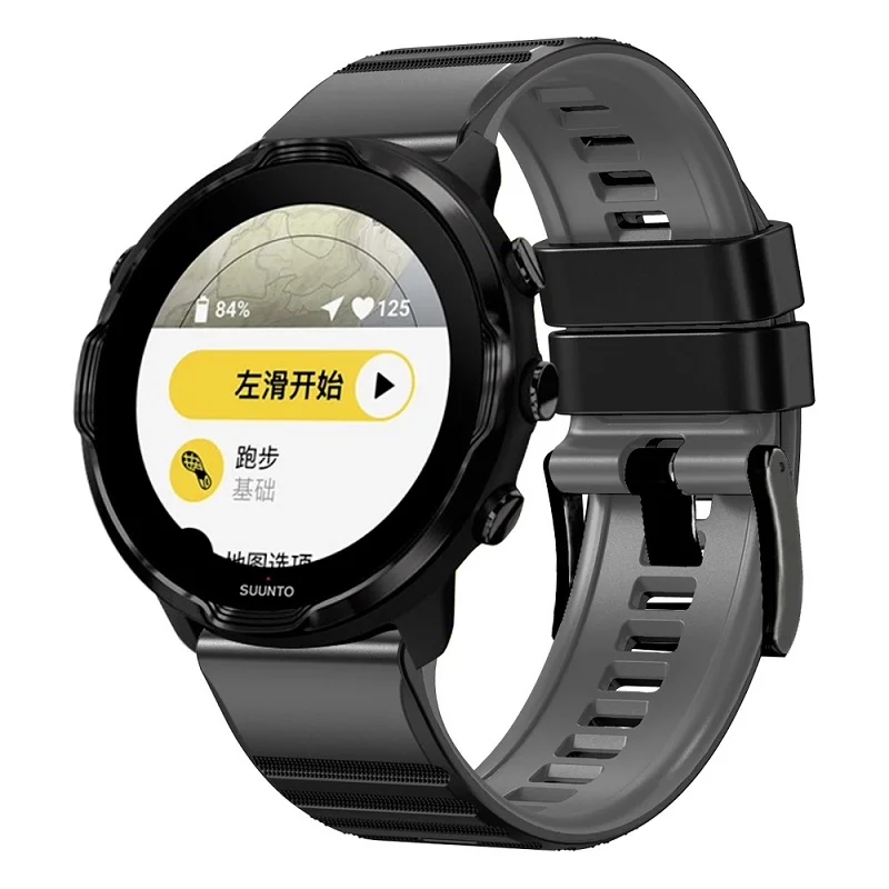 

New 24mmm Silicone replacement WatchBand for Suunto 7/9/D5 Spartan Sport bracelet for SUUNTO 9 HR baro smart watch Wristband
