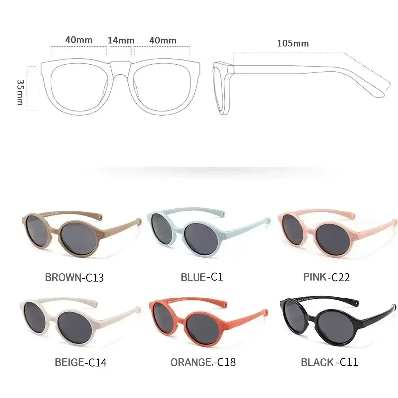 Baby Polarized Sunglasses with Strap UV400 Protection Infant Toddlers Sun Glasses for Age 0-24 Months 4