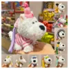 Creative Puppy Keychain Cute Small Dog Doll Plush Keychain For Bag Pendant Furry Puppy Stuffed Keys Accessories Toy Doll 2
