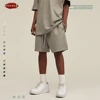 ZODF 2023 Summer Men Heavy Weight 425gsm Cotton Shorts Unisex Women Loose High Street Comfortable Solid Pants Streetwears HY0495 2