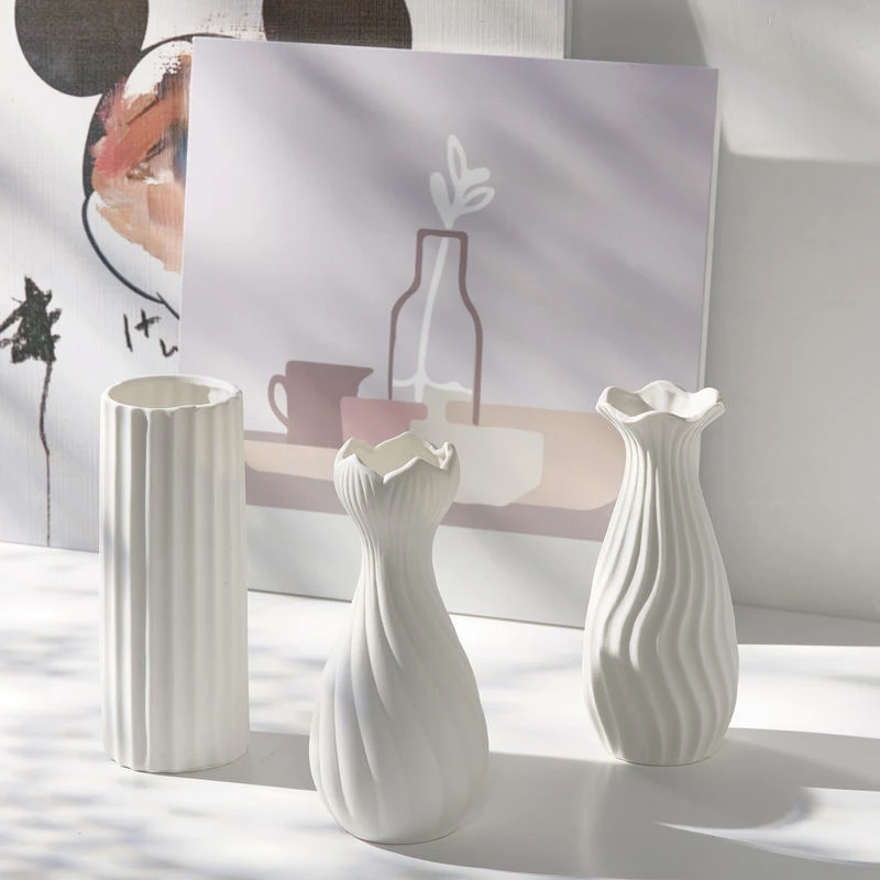 Modern Candy Color Ceramic Bud Vase for Pampas Grass and Flowers - Home Decor Accent