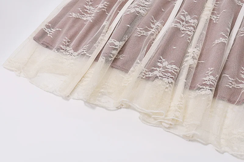 European and American women's new flared sleeve ballet style sexy and pure desire lace wrapped chest print long sleeved dress