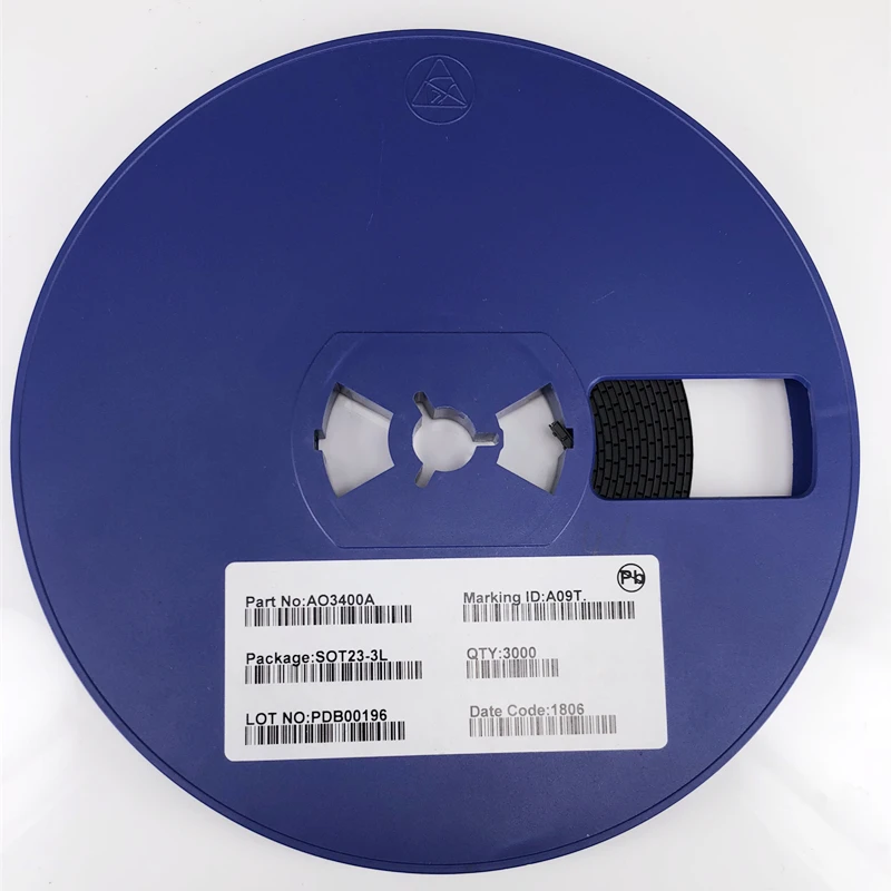 Att S23 50pcs AO3400 A09T SOT-23 N-Channel MOSFET Transistors - SMD Power Transistors 3 Pin Transistor - Foto 7
