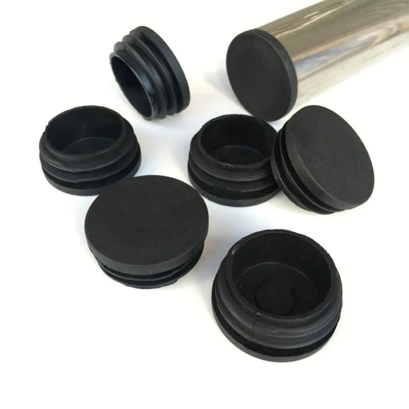 Pipe End Cap Round Plastic Blanking Tube Pipe Inserts Chair Table Feet Decorative Dust Cover