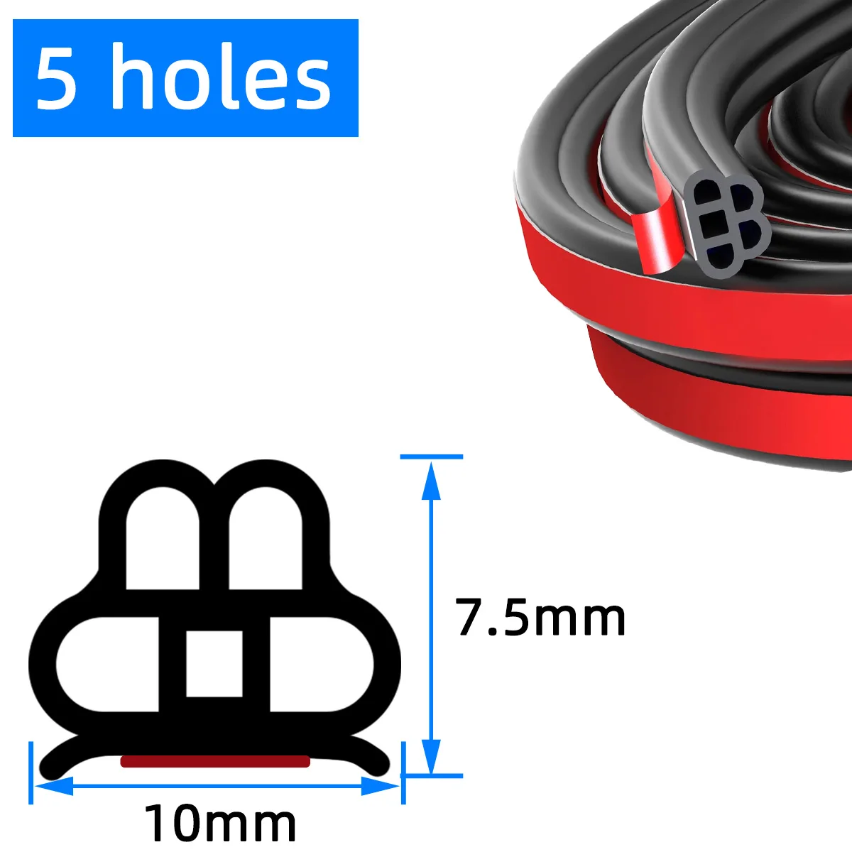 Car Door Seal Strip - Auto Rubber Noise Insulation & Soundproofing Strip