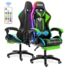 Gaming Chair With RGB Light PVC Leather  Office Chair Gamer Computer Chair Ergonomic Swivel Chair 2 Point Massage Racing Chair 6