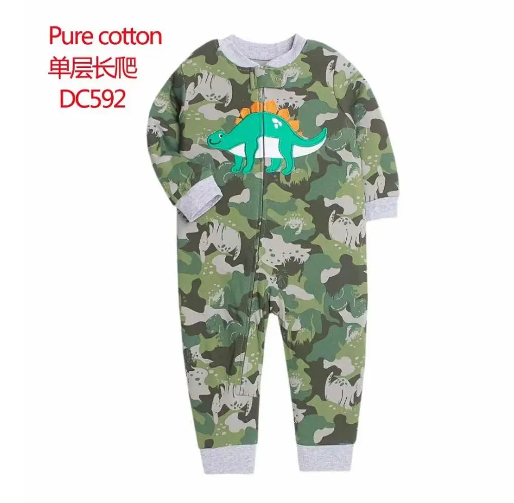 2024 nowa bawełniana piżama dziecięca małe dziewczynki ubrania Romper dzieci odzież typu Outdoor kombinezon wspinaczkowy na zamek błyskawiczny jednoczęściowy kombinezon