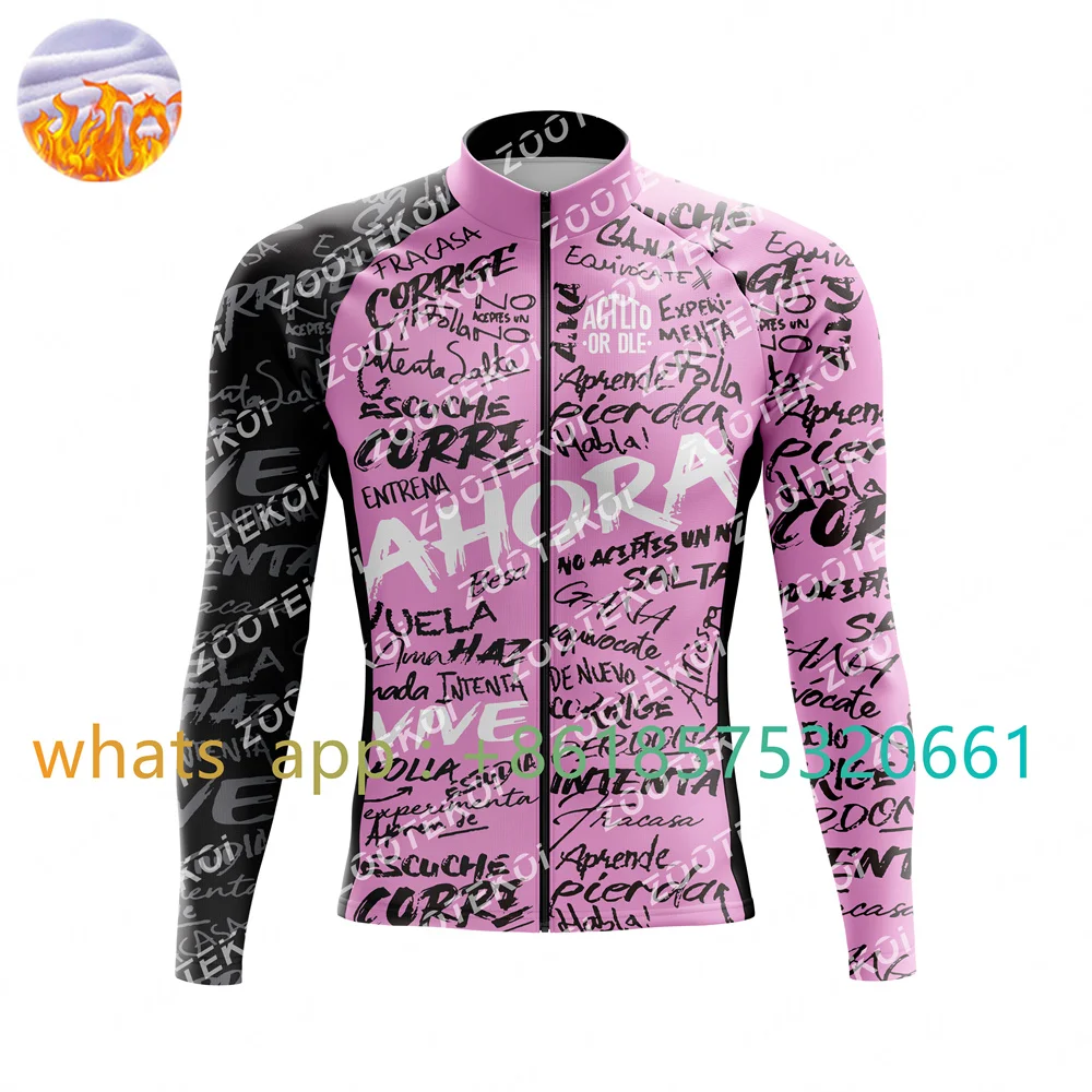 

Actlto Or Dle Winter Jacket Thermal Fleece Men Team Cycling Jacket Long Sleeve Jersey Suit Mtb Road Bike Clothes Ciclismo Hombre