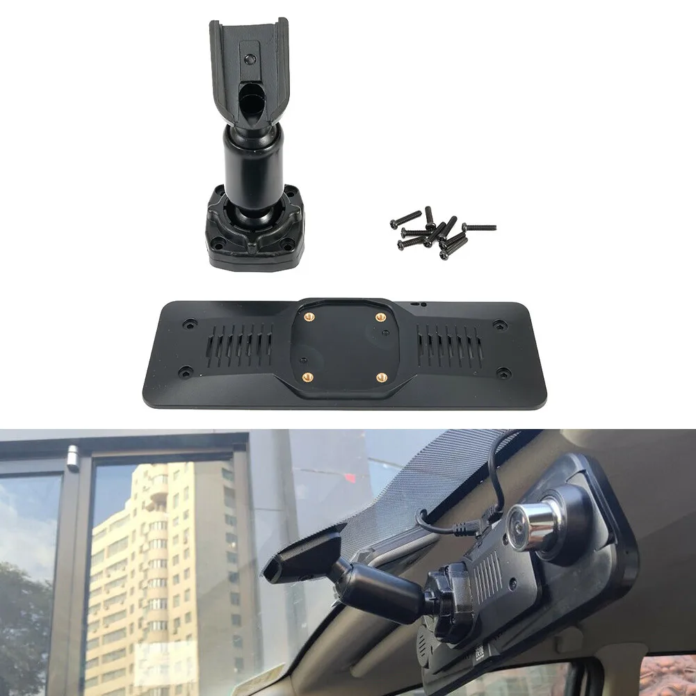 1pcs Interior Rear View Mirror Back Plate Panel +Bracket For Car DVR Instead Of Strap Car Rearview Mirror Mounting Bracket