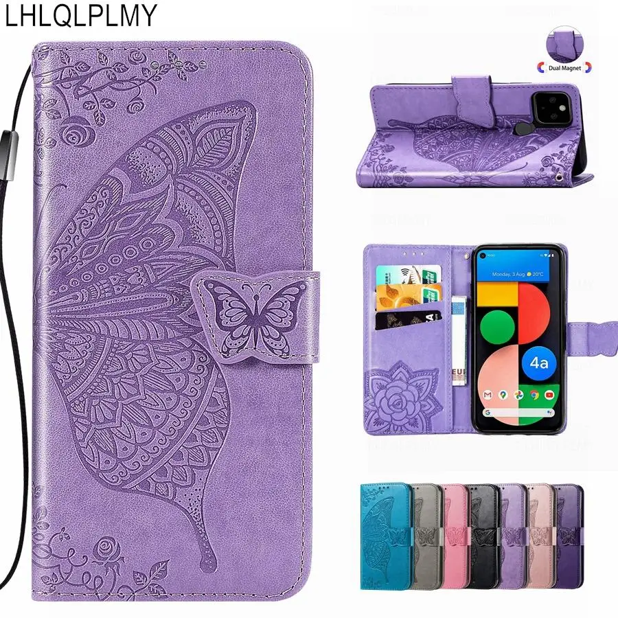 Butterfly Flower Leather Flip Wallet Phone Case Cover