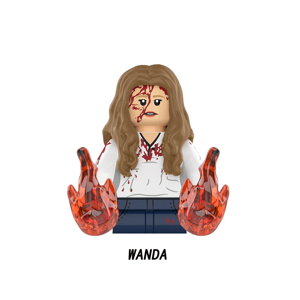 Disney Doctor Strange Scarlet Witch Moon Knight Wong Building Block Dormammu Hulk Ultron Carter Professor X Brick America Chaves