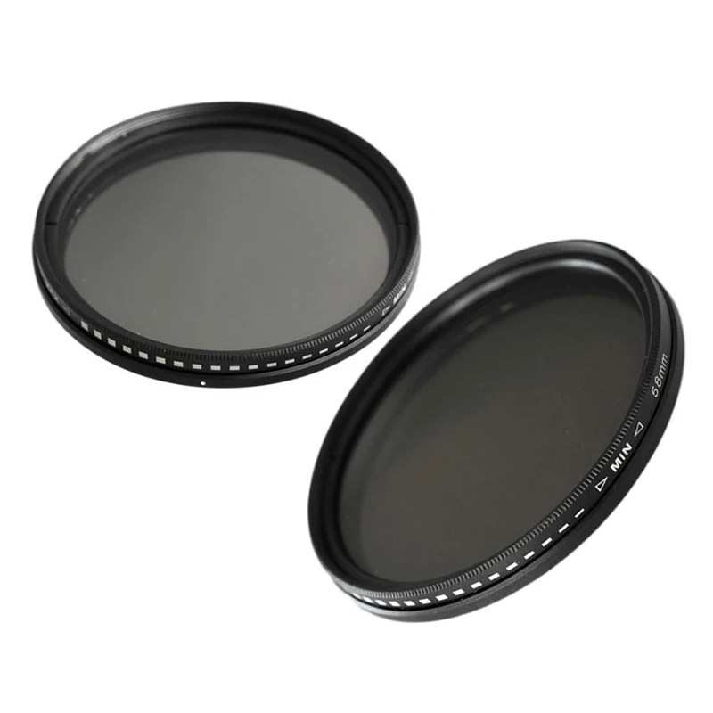 

Fader Variable ND Filter Adjustable ND2 To ND400 Neutral Density 40.5 43 46 49 52 55 58 62 67 72 77 82 MM