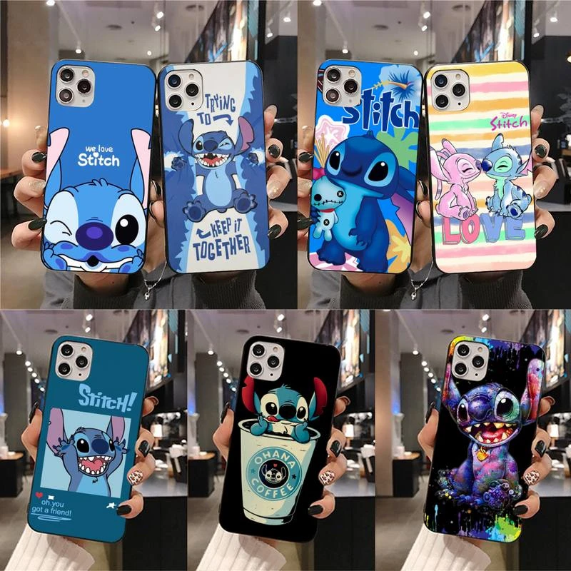 13 pro max cases Cute Cartoon Stitch Phone Case For iphone 13 12 11 Pro Mini XS Max 8 7 Plus X SE 2020 XR cover best iphone 13 pro max case