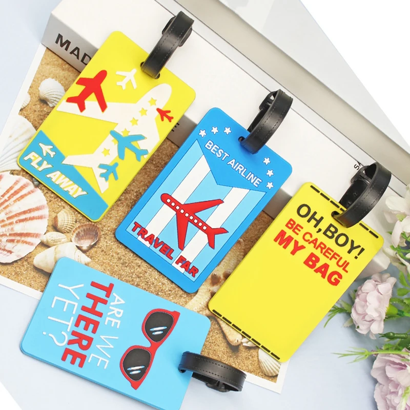 

PVC Luggage Tag Consignment Card Cover Boarding Pass Labels Bag Pendant Travel Access Name Labels Suitcase ID Address Hang Tag