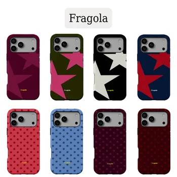 Fragola Stars Polka Dots Phone Case for iPhone 17 16e 16 15 14 13 12 11 X XS XR XSMAX 7 8 Air Pro Max Plus Double-layer 1