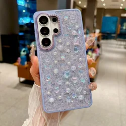 Luxurious Shiny Bling Glitter Diamond Rhinestone Phone Case - Shockproof and Stylish - Galaxy S26 Ultra (Lavender)