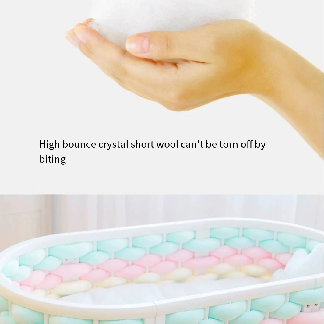 5M woven twist single-strand bed circumference crib pillow anti-collision bed circumference guardrail baby room decoration crib bumper