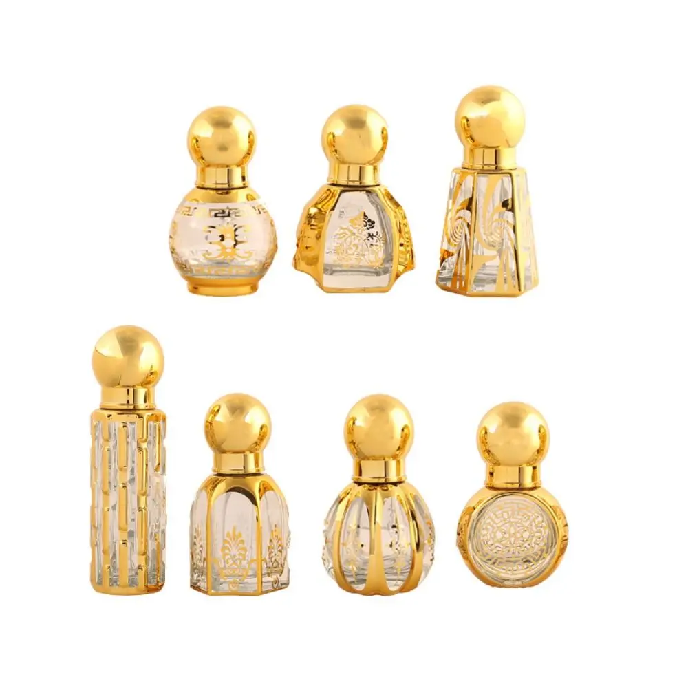 

Transparent Wedding Decor Electroplating Essential Oil Bottles Perfume Bottle Empty Roll-On Bottles Refillable Bottle