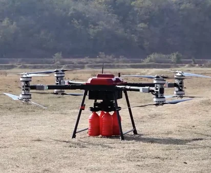 Paire d'hélices A14-18S pour drone pro, texture carbone et finition mate