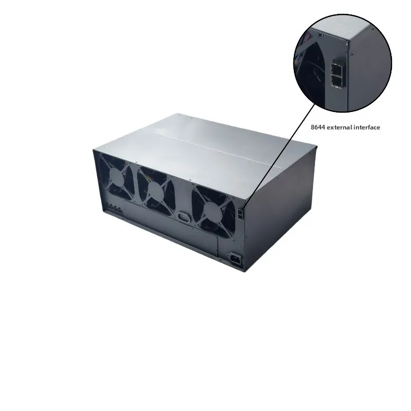 Silent 4U 스토리지 확장 인클로저, 24디스크 12Gbps 고속 메탈 JBOD 섀시(내장 PSU 포함), 서버 데이터 랙마운트용