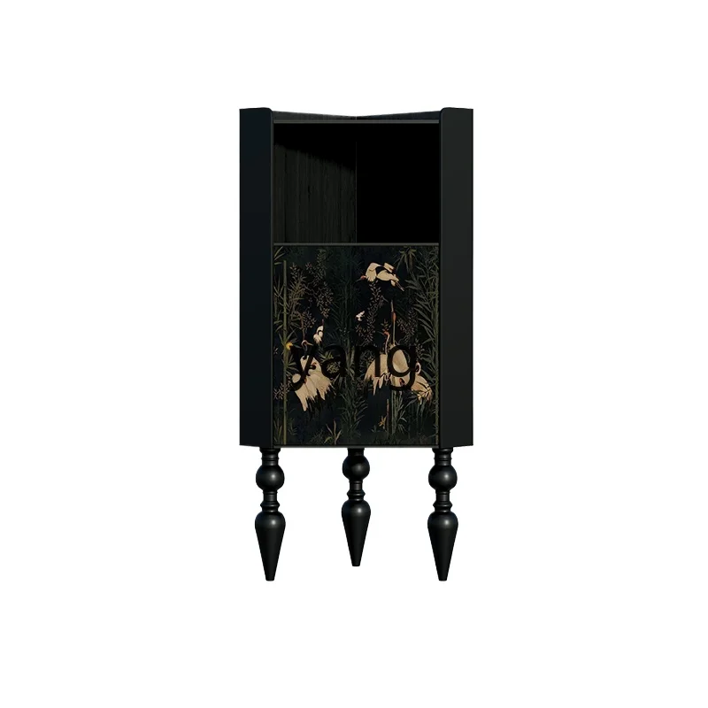 

L'm'm Solid Wood Triangle Cabinet Living Room Corner Storage Cabinet French Living Room Corner Cabinet