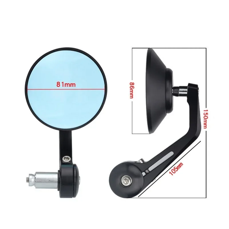 로켓 3 스트리트 트리플 S 765/RS/R 트라이던트 660 스피드 트리플 1200RS/RR 오토바이 핸들바 바 엔드 리어 뷰 사이드 미러