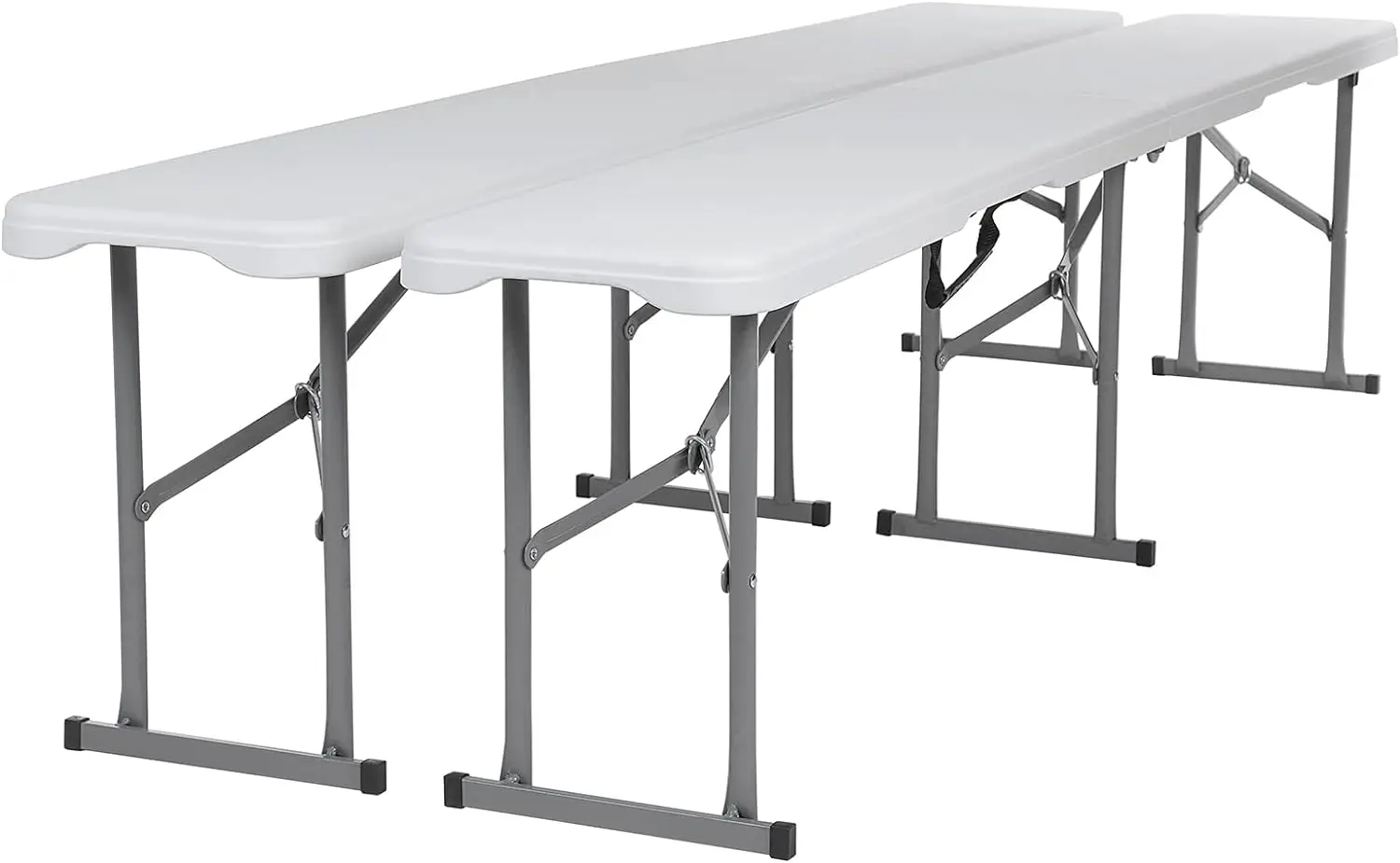 

Folding Bench White Plastic Folding Training Table, Stackable Indoor and Outdoor Folding Stool, Used for Wedding Backyard Activi